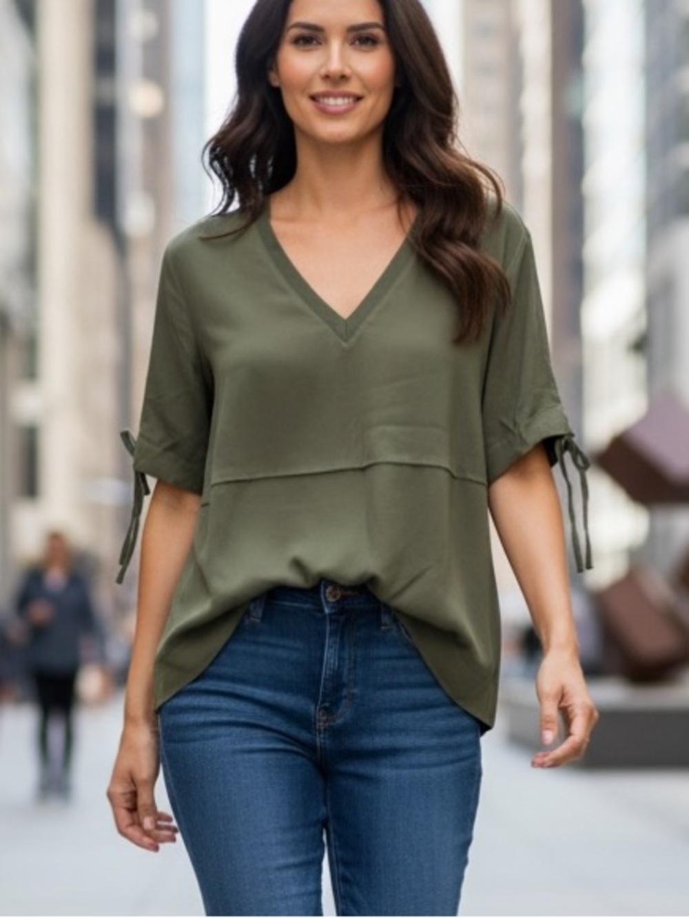 Gold Hawk viscose satin top